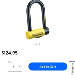 Kryptonite bike lock in original packaging